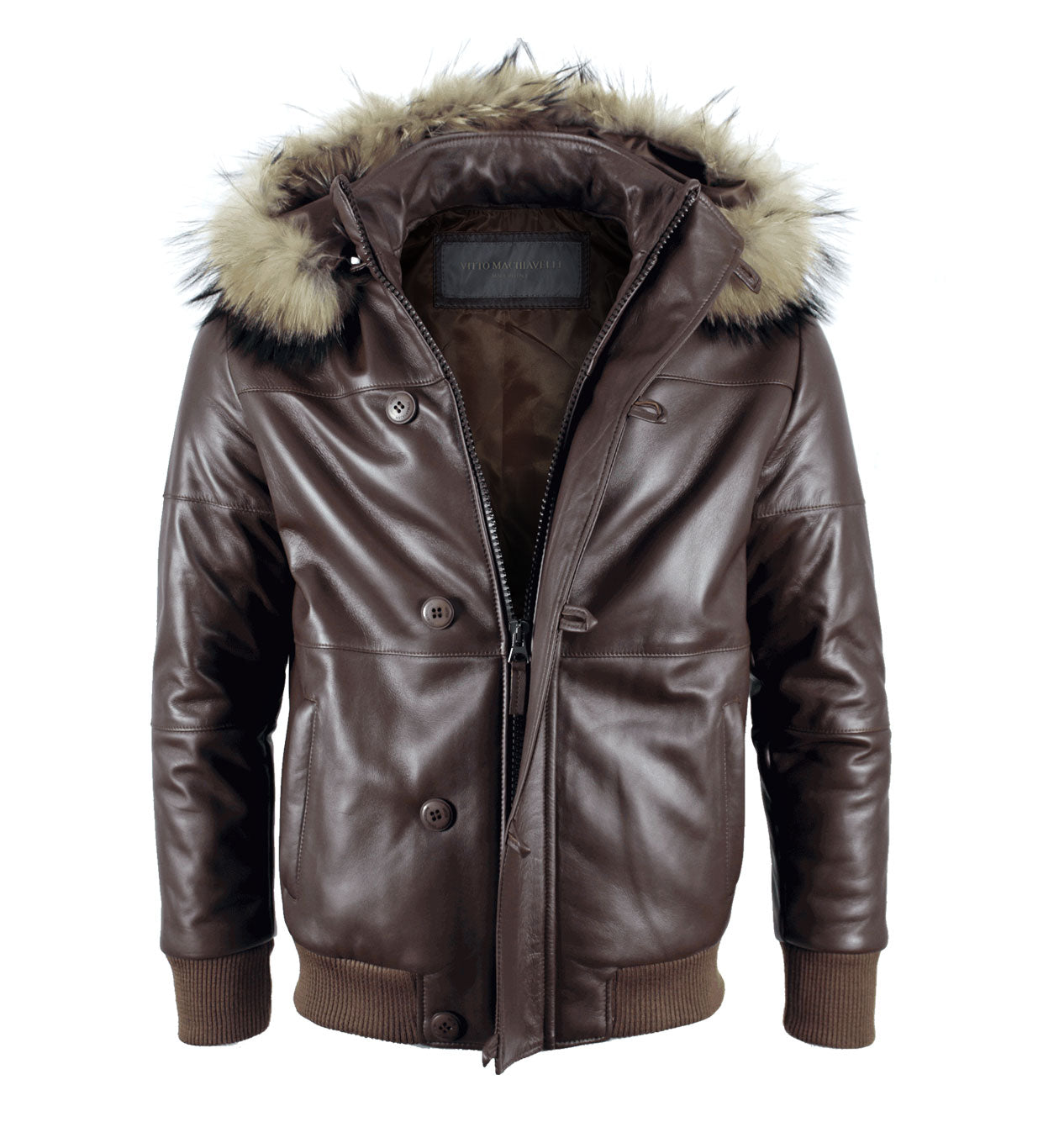Brown Lambskin Leather Jacket