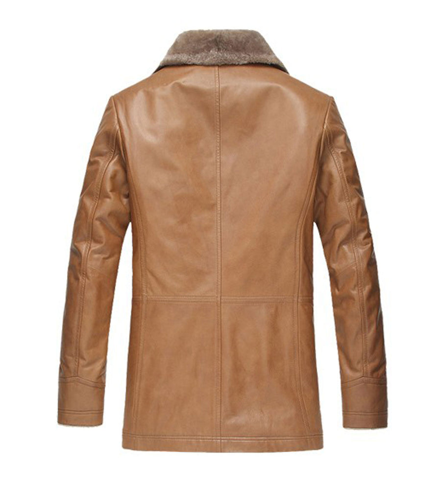 Cowhide Leather Coat